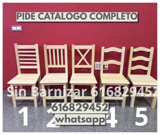 Sillas de madera clásicas