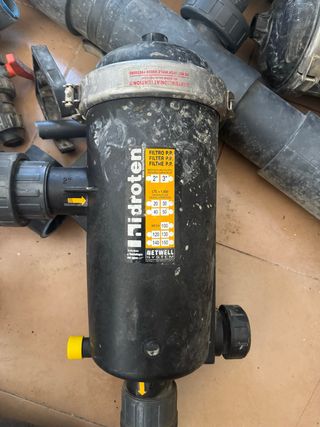 Cabezal de riego completo o filtros por separado.