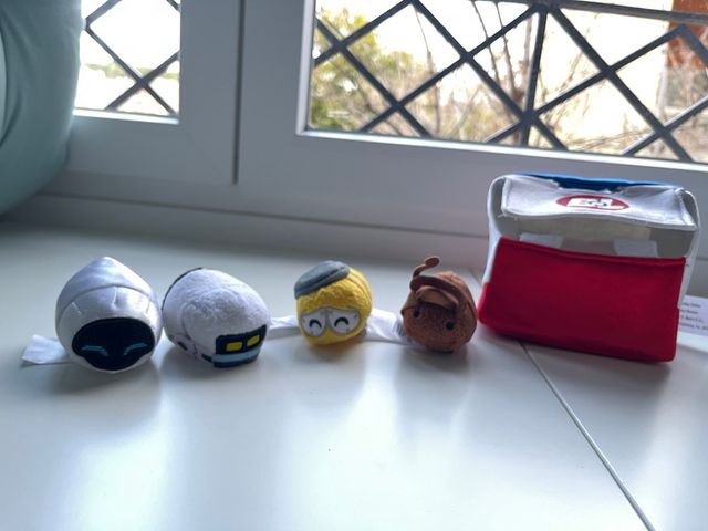 Set peluches mini Disney Store Wall·E con bolsa