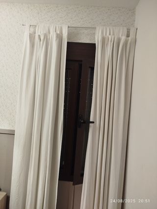Cortinas blancas - 4 unidades la unidad
