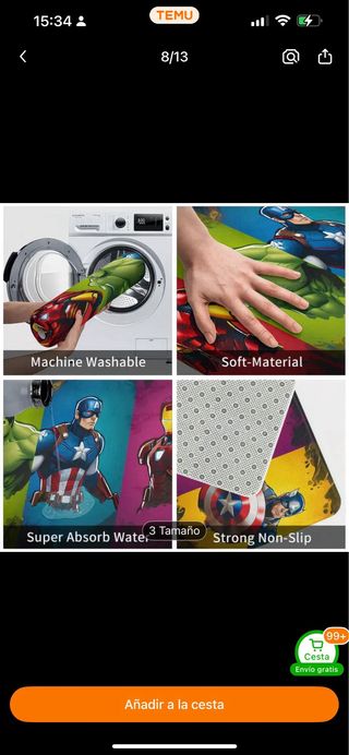 Alfombra héroes Marvel