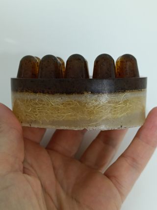 Jabón exfoliante doble artesanal