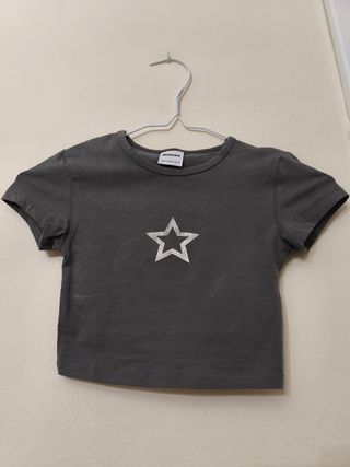 Top Bershka gris - Estrella