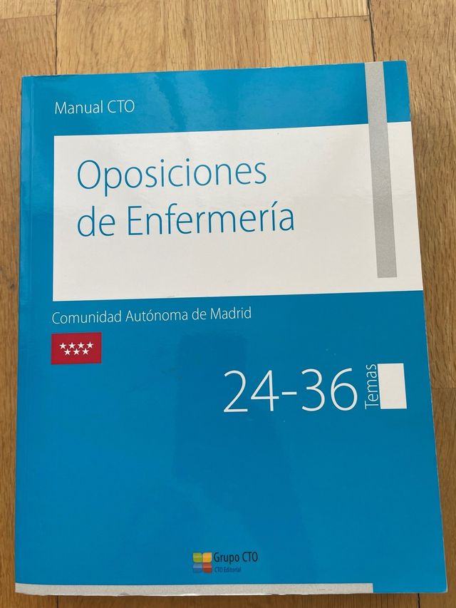 3 libros oposición enfermería Comunidad de Madrid
