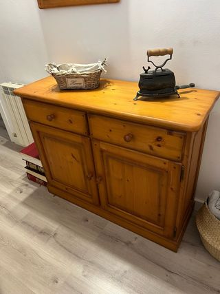 Mueble recibidor madera - 2 cajones