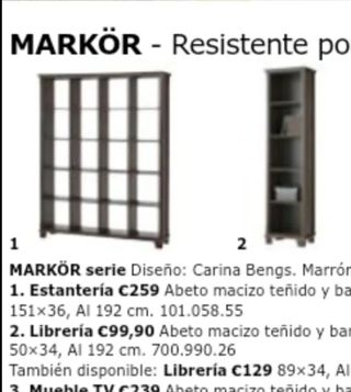 Estantería madera maciza 24 cajones