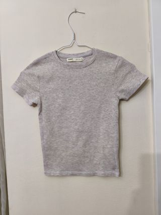 Top gris Pull&Bear - Talla XS