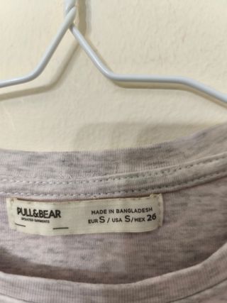 Top gris Pull&Bear - Talla XS