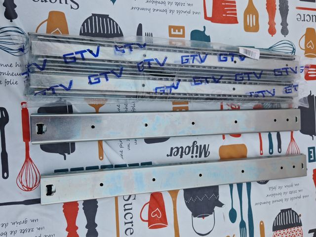 Guías correderas cajones 50cm metal