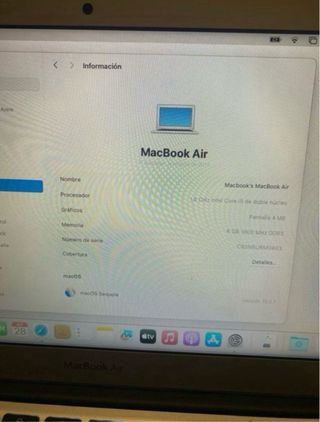 MacBook Air 11.6" A1465 Plata