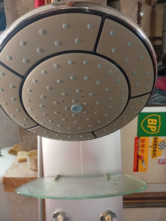 Columna ducha 🚿 plata/blanca