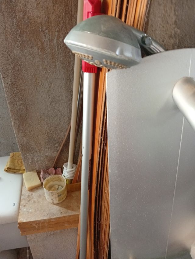 Columna ducha 🚿 plata/blanca