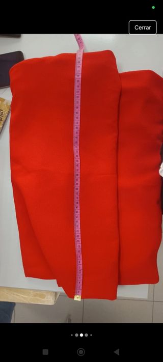 Vestido rojo fiesta - Talla 44