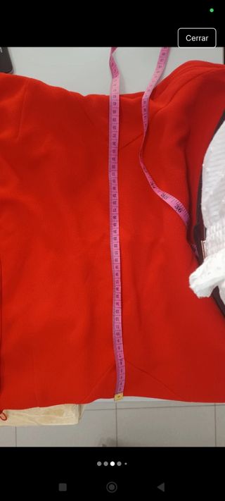 Vestido rojo fiesta - Talla 44