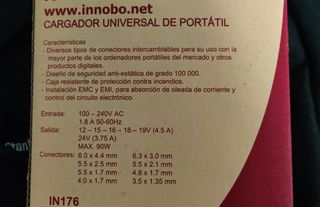 Cargador universal para portátiles -  Innobo