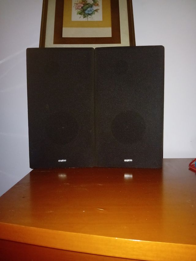 Altavoces SANYO negros