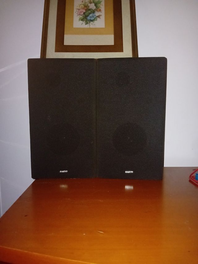 Altavoces SANYO negros
