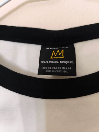 Top Bershka XS - Blanco y Negro. Cómo nuevo 