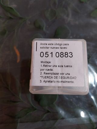 Tuercas de seguridad