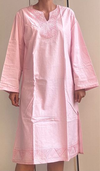 Túnica rosa algodón - Talla L