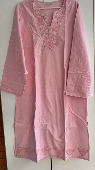 Túnica rosa algodón - Talla L