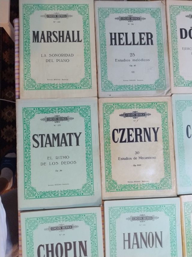 Libros partituras piano Ed. Ibérica