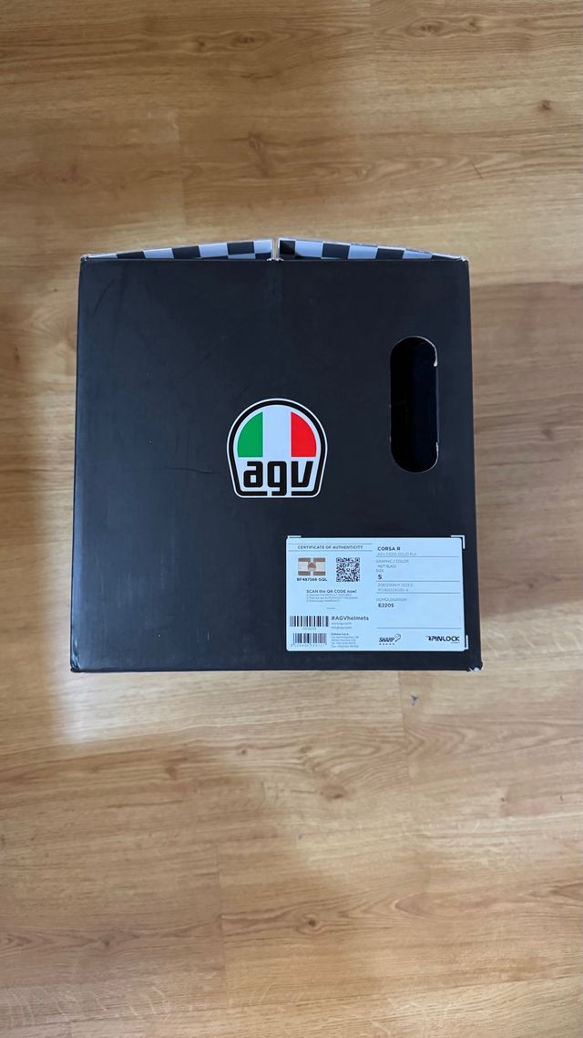 Caja agv casco moto original
