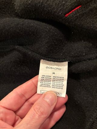 Felpa Goracing nera M