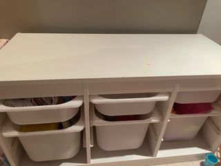 Mueble organizador infantil blanco