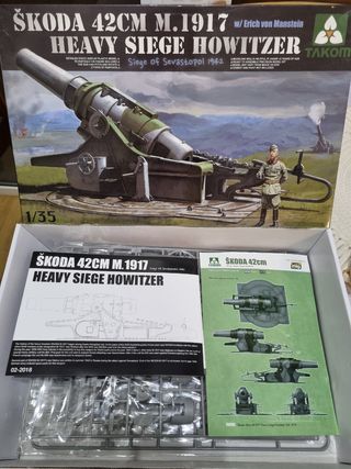 Maqueta cañón Skoda 42cm M.1917