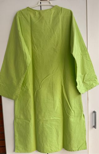 Túnica algodon mujer verde - Talla L