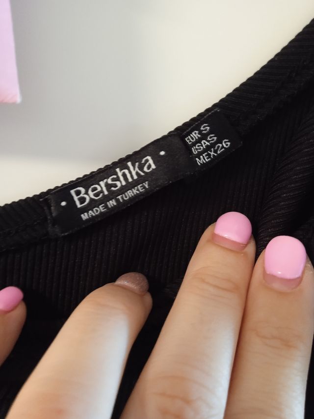 Vestido Bershka negro -