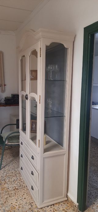 Vitrina expositora madera-cristal