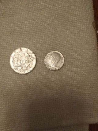 Novità!Lotto 2 monete Italia Vittorio Emanuele III