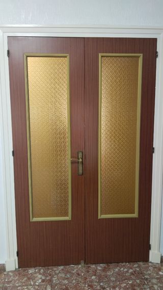 Puerta doble madera vintage