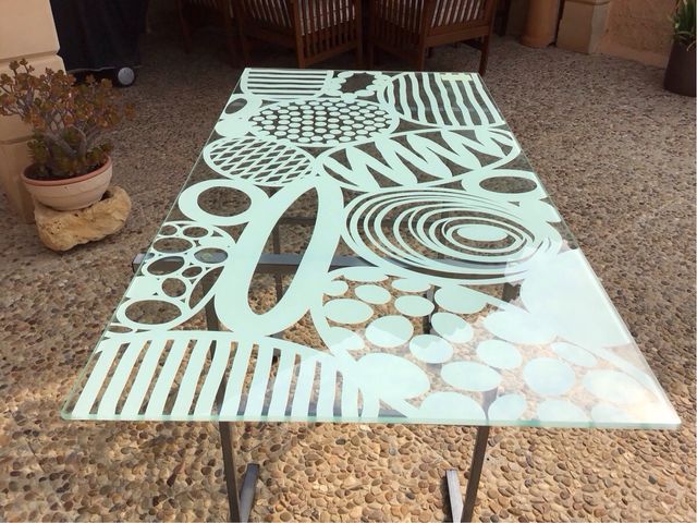 Mesa cristal Ikea - Moderna 