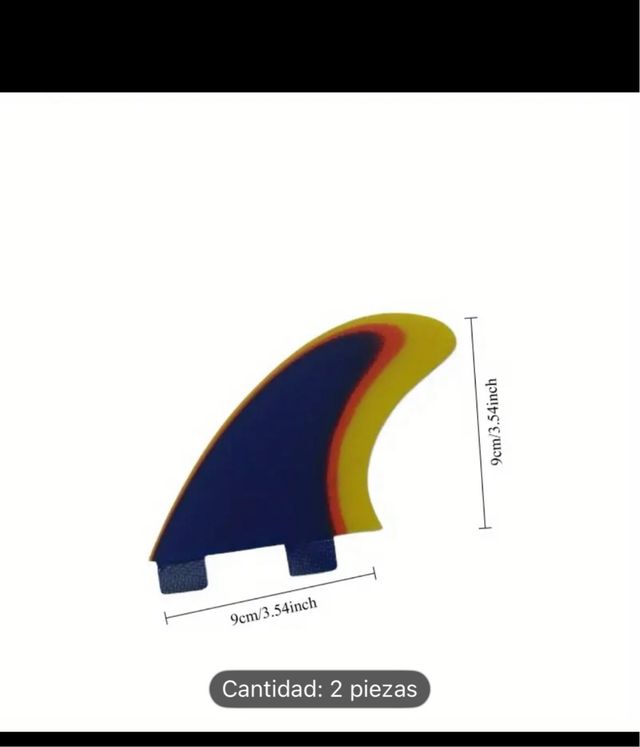 Quillas Twin Fin Surf - 2 piezas