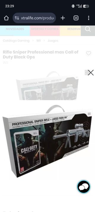 Rifle Sniper Call Of Duty Wii