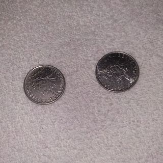 2 Monedas Franco Francés