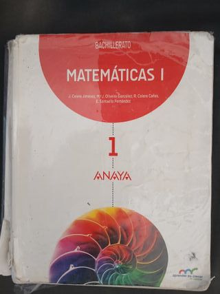 Libro de texto de matemáticas I 1 bachillerato 