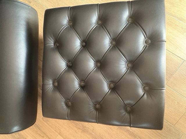 Sofá chaise longue negro piel