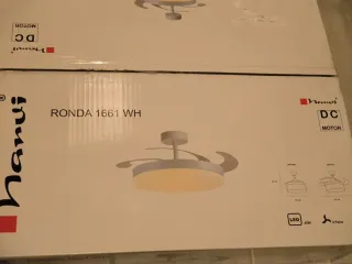 Ventilador techo LED blanco con mando a estrenar