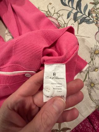 Cardigan Conte of Florence rosa tg L