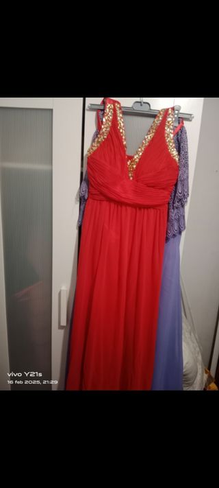 Vestido fiesta rojo