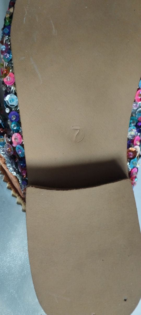 Babuchas multicolor brillantes