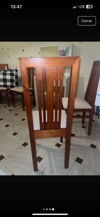 Sillas Comedor Madera - Beige