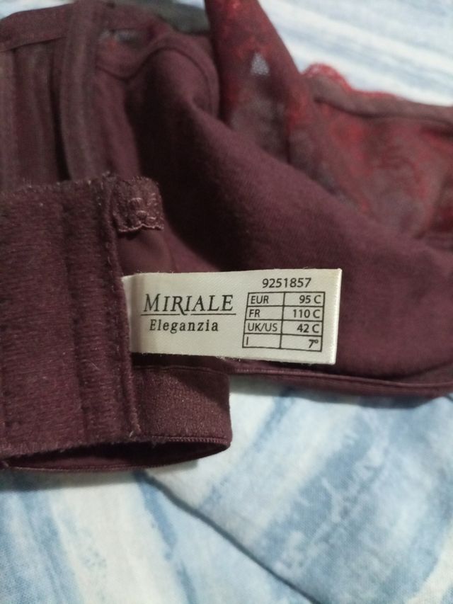 2 Reggiseni pizzo beige e marrone