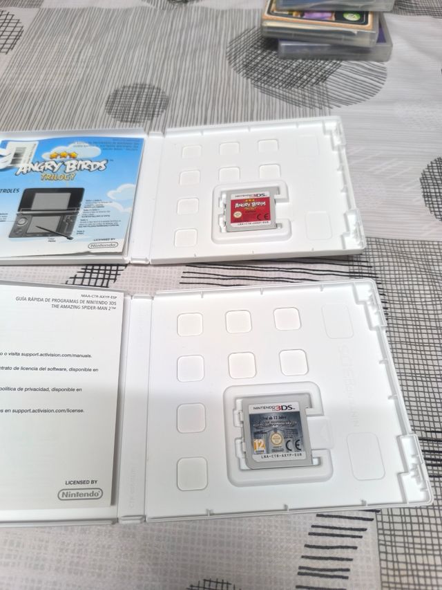 2 giochi per Nintendo 3DS: Angry Birds e Spiderman