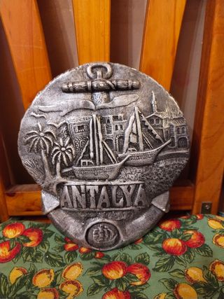 Cuadro Antalya metal plateado