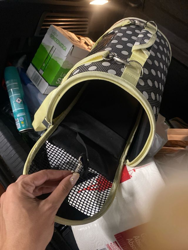 Transportín gato - Bolso puntos
